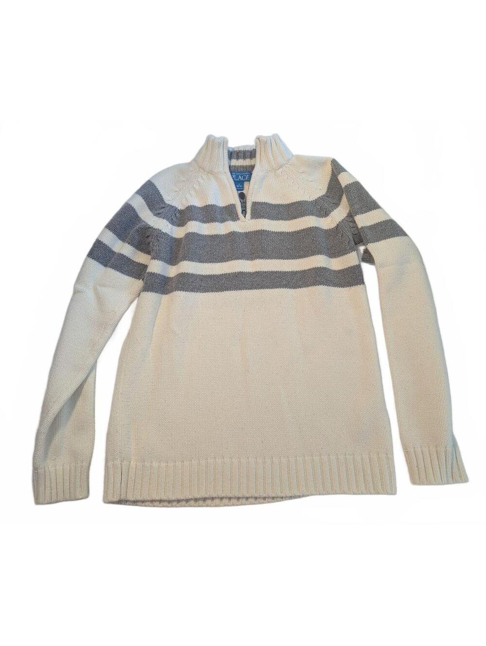The Children's Place Long Sleeve Striped Pullover Sweater Size L 10/12